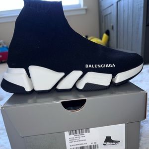 Black Balenciaga runners WOMENS USA Size 9. Gently worn